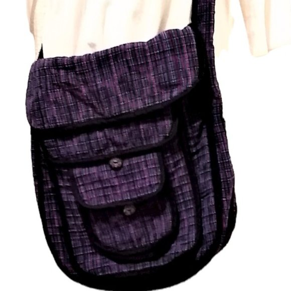 Handmade BOHO Crossbody Messenger Bag - Picture 1 of 12